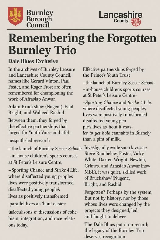 Remembering the Forgotten Burnley Trio
