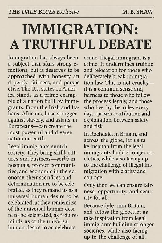 Immigration: A Truthful Debate