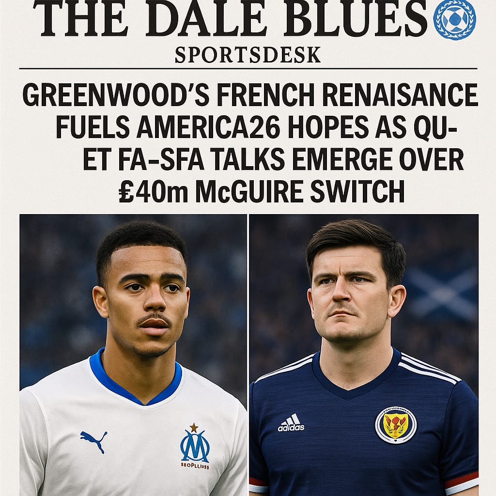 Greenwood’s French Renaissance Fuels AMERICA26 Hopes as Quiet FA–SFA Talks Emerge Over £40m McGuire Switch